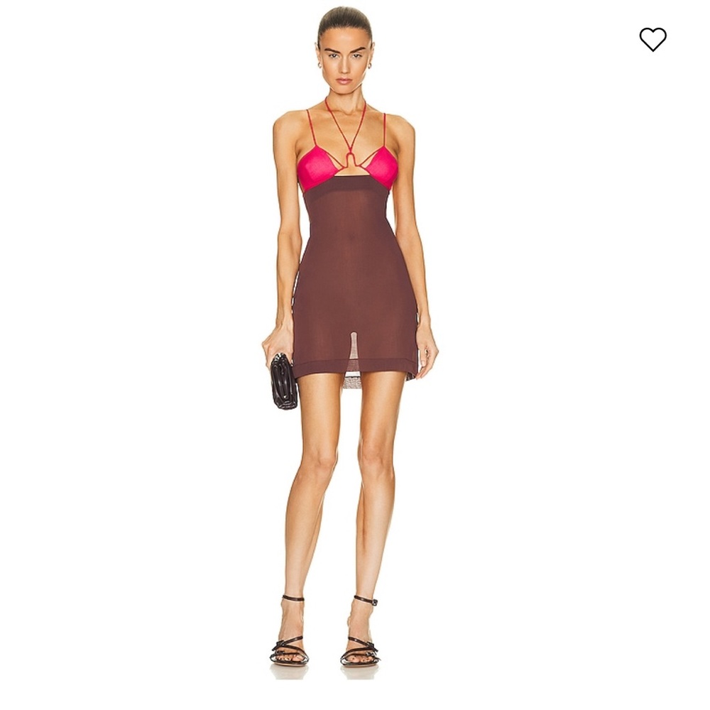 Nensi Dojaka's Front Key-Hole Mini Dress
Size large new with tags